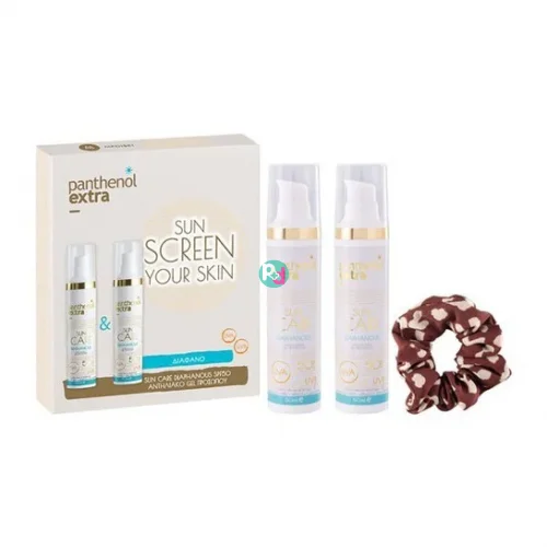 Panthenol Extra Sun Care Diaphanous Face Cream SPF50 50mlx2 + Gift Hair Band 